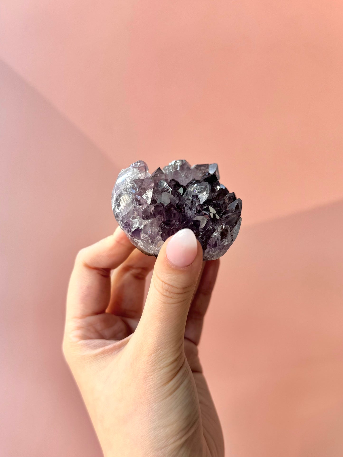 Crystal Clear Amethyst Heart