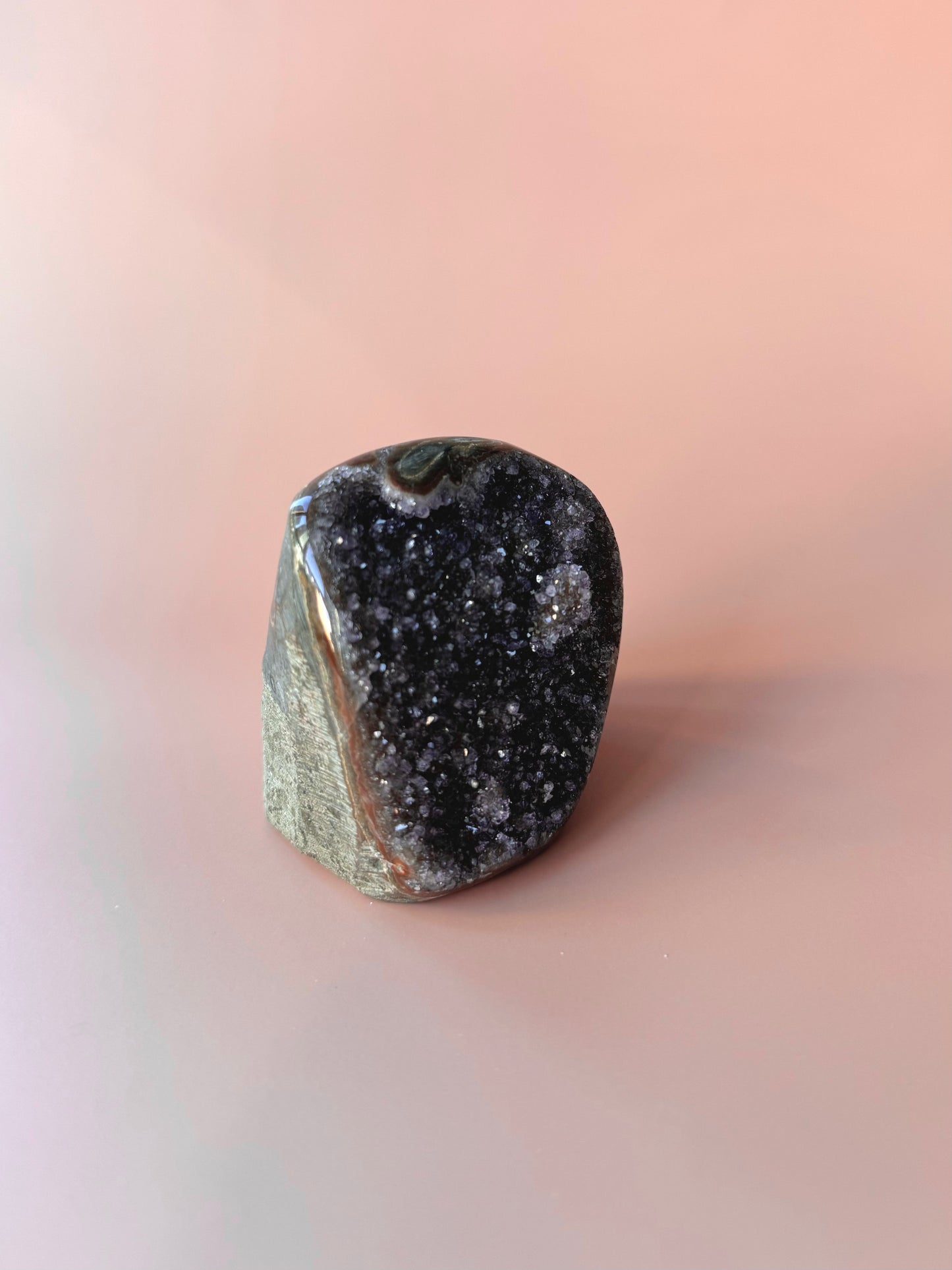 Warm Purple Druzy Rainbow Amethyst