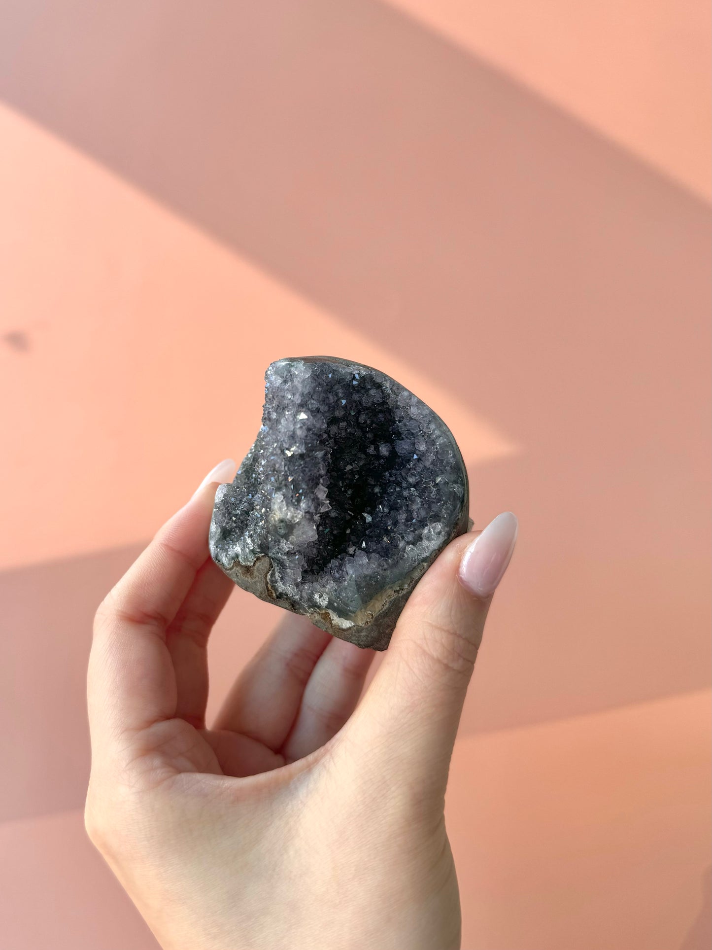 Deep Purple Druzy Rainbow Amethyst