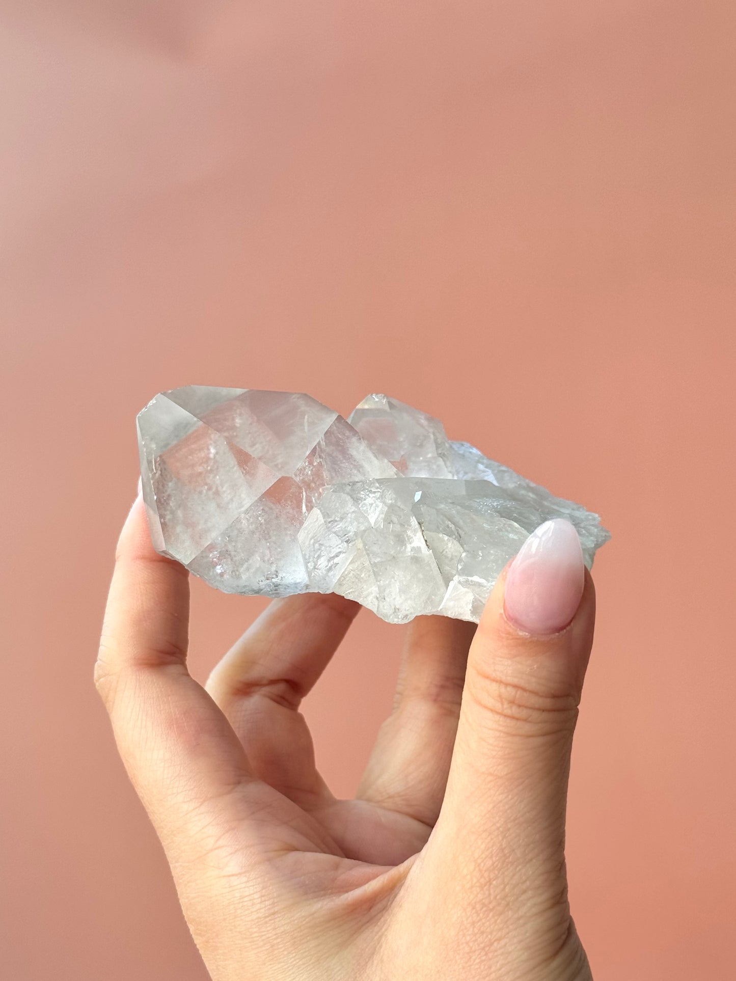 Flat-laying Clear Quartz Cluster