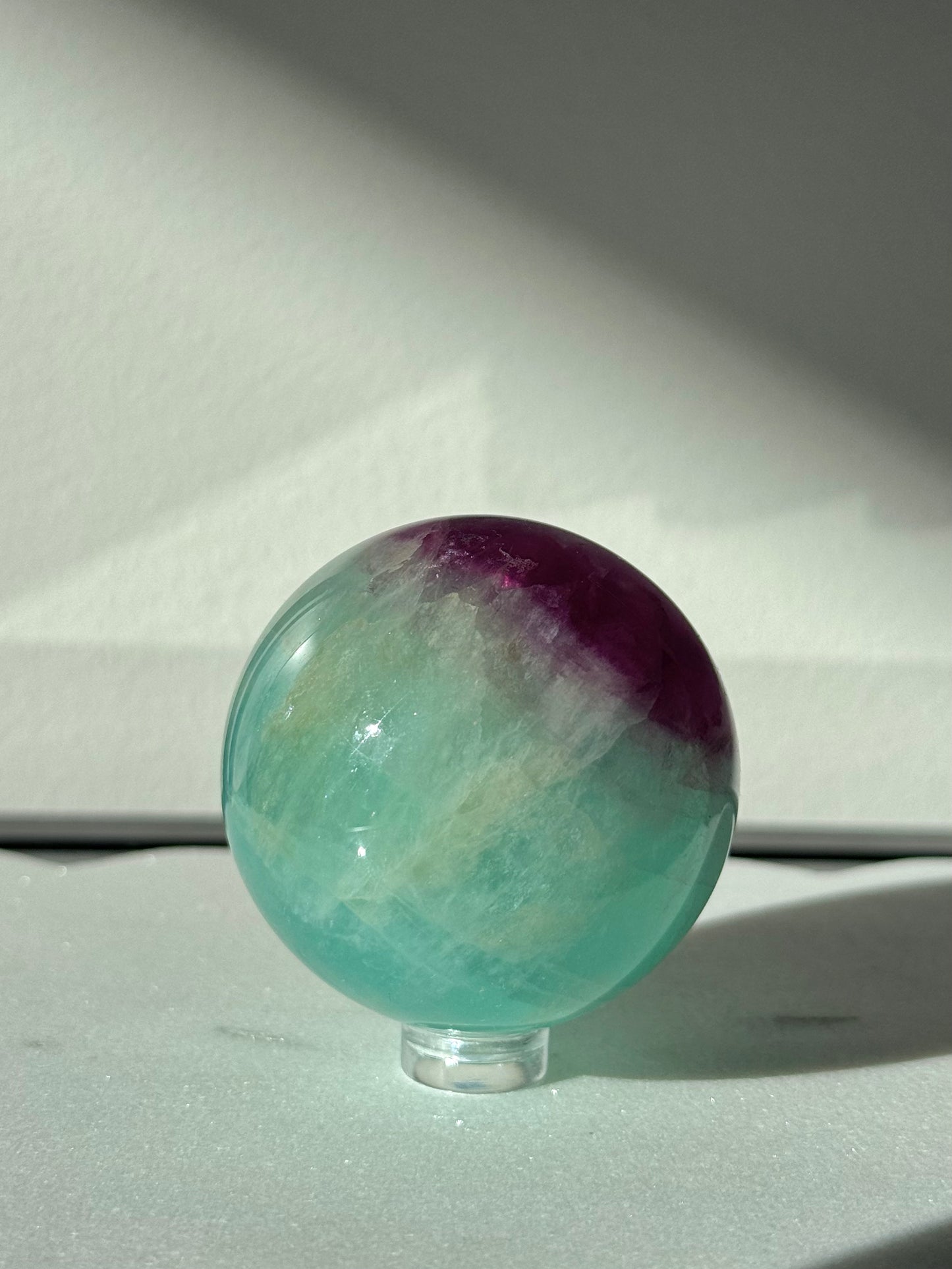 Watermelon Fluorite Sphere #2