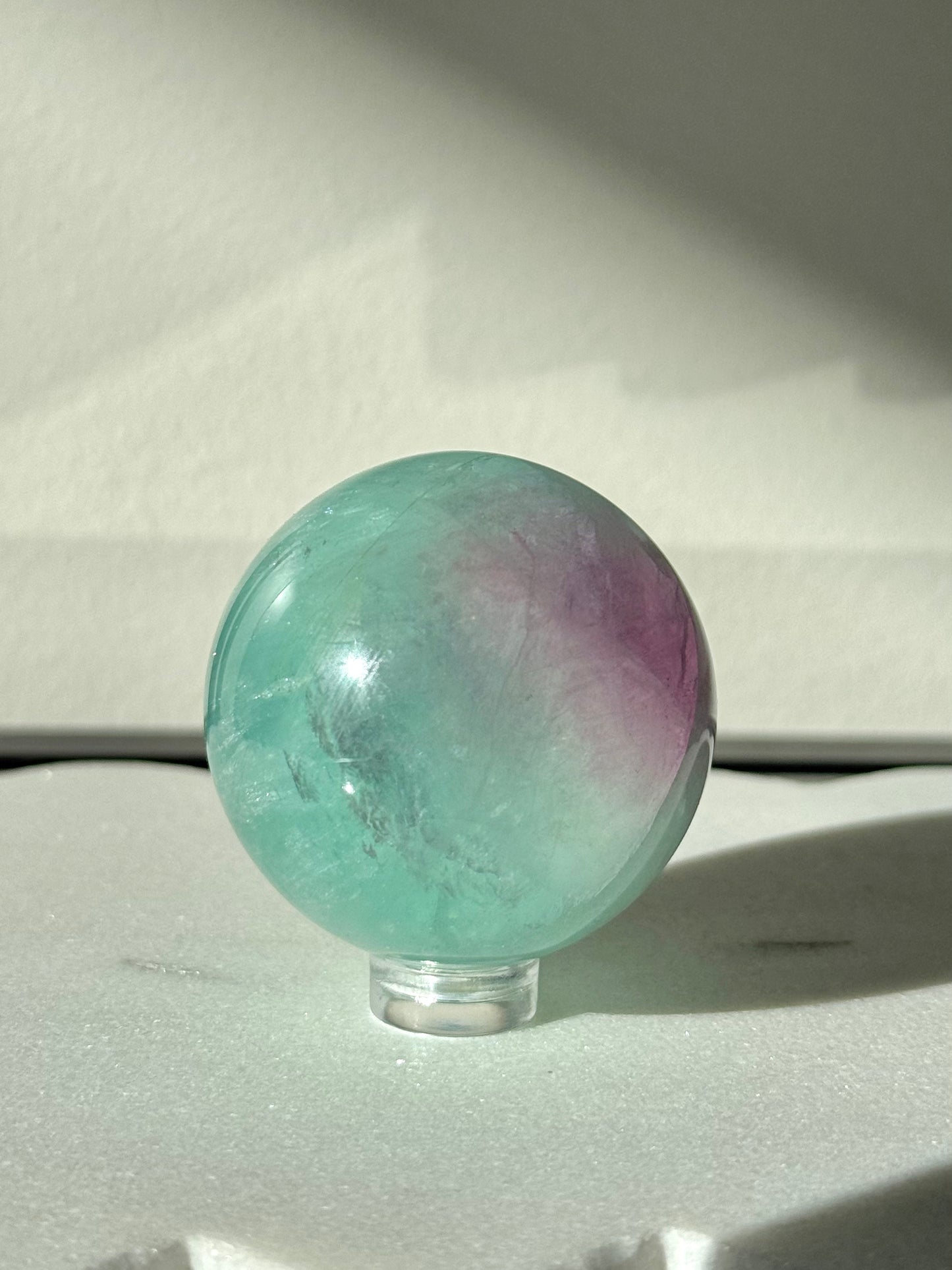 Watermelon Fluorite Sphere #3