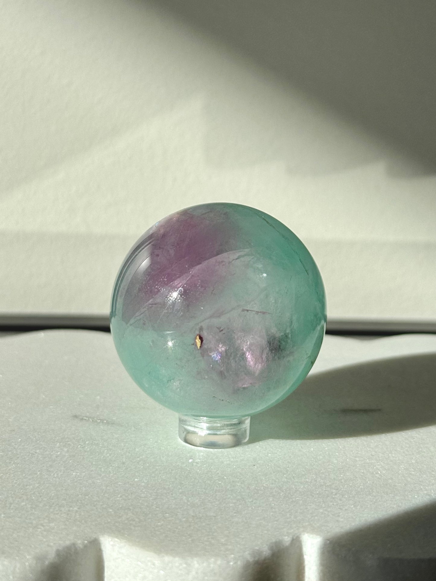 Watermelon Fluorite Sphere #3