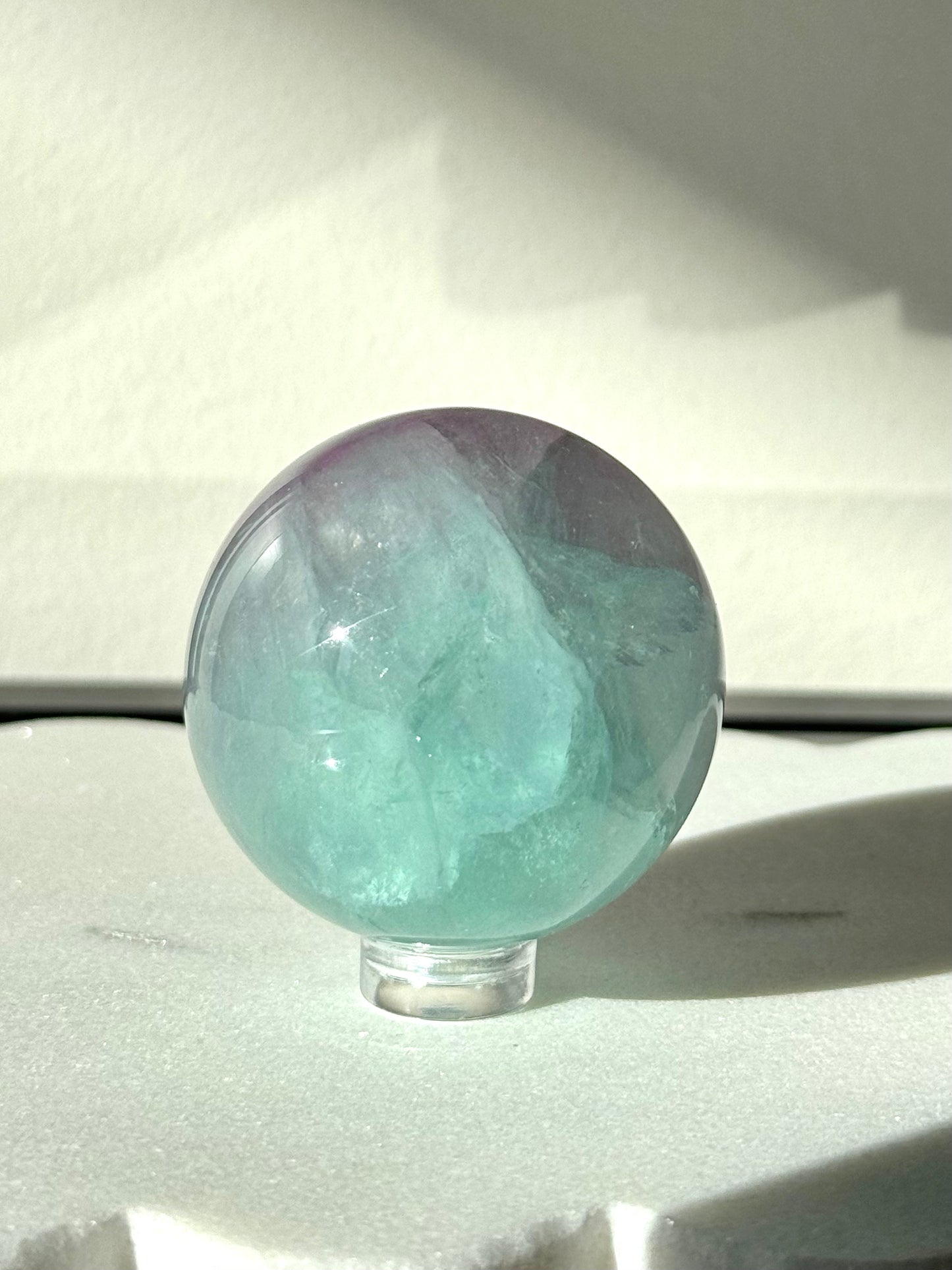 Watermelon Fluorite Sphere #4