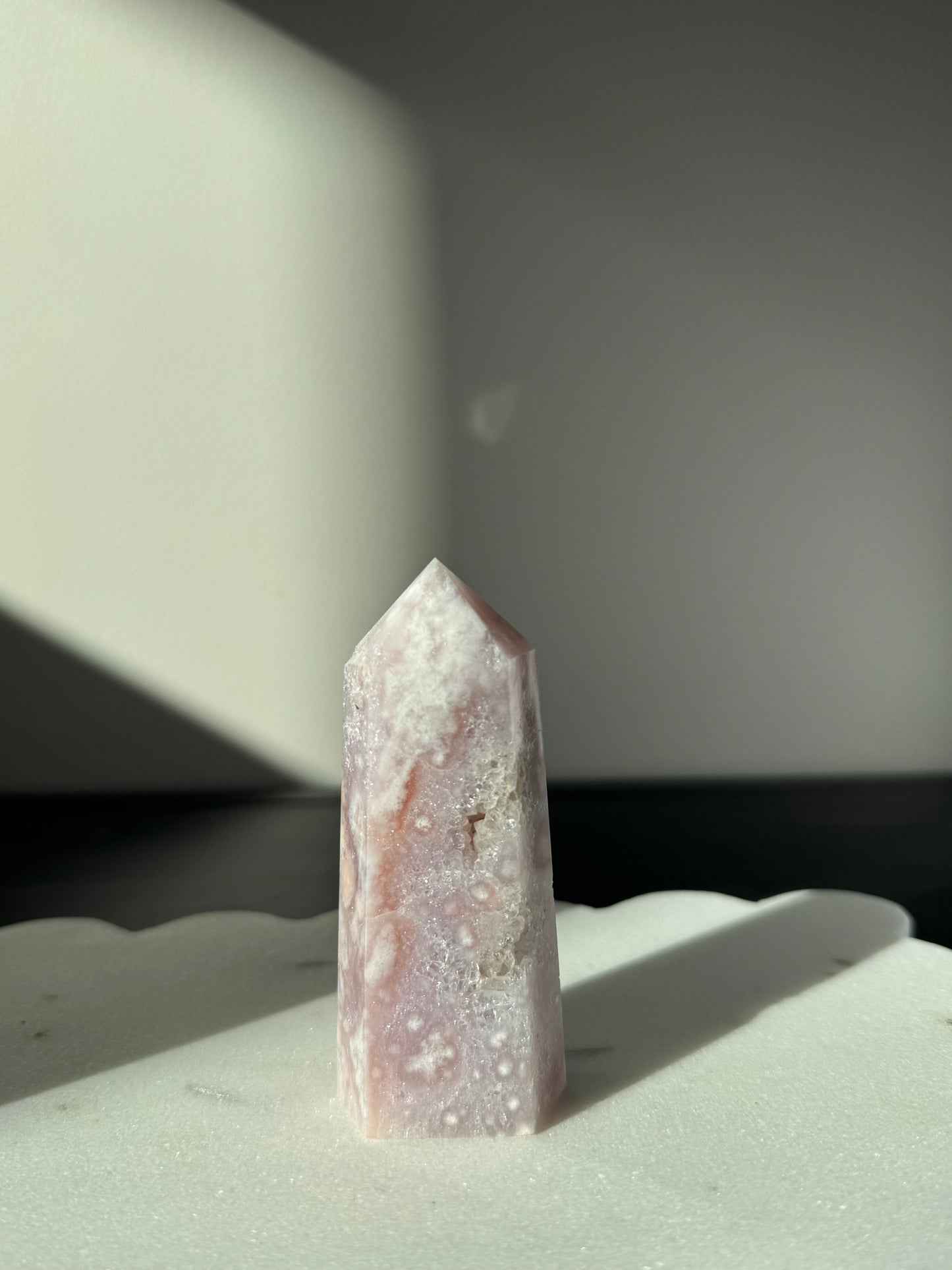 Druzy Amethyst X Flower Agate Tower #3
