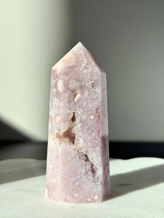 Druzy Amethyst X Flower Agate Tower #3