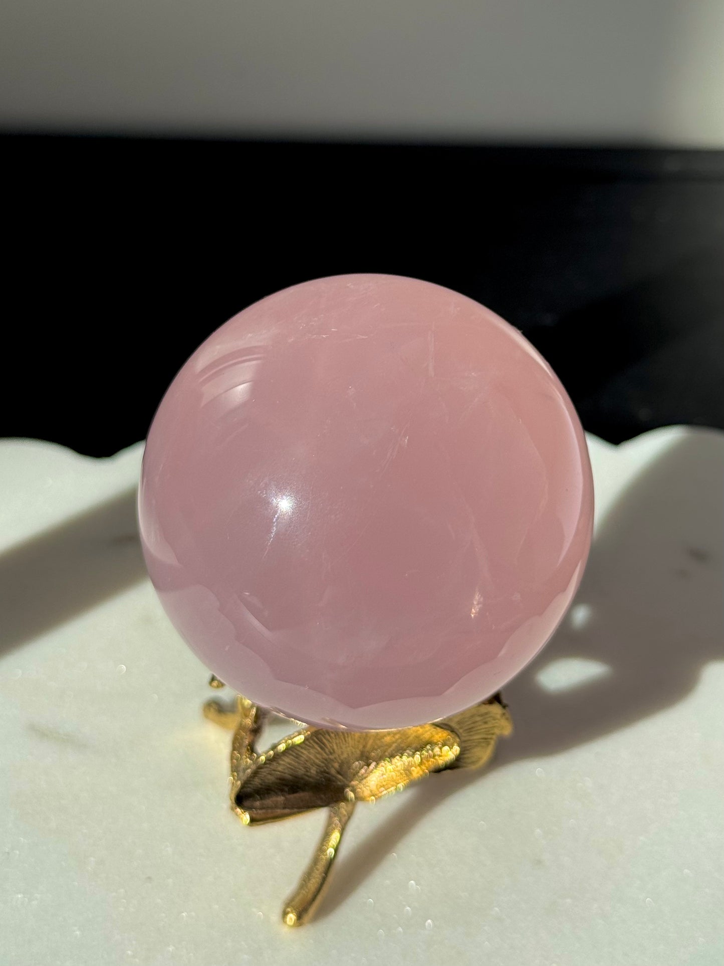 Star Rose Quartz Sphere