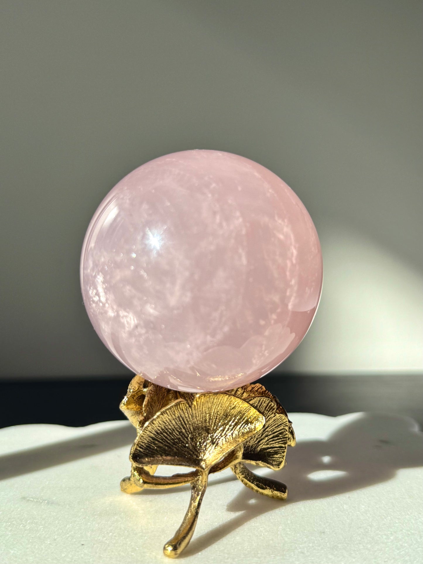 Star Rose Quartz Sphere