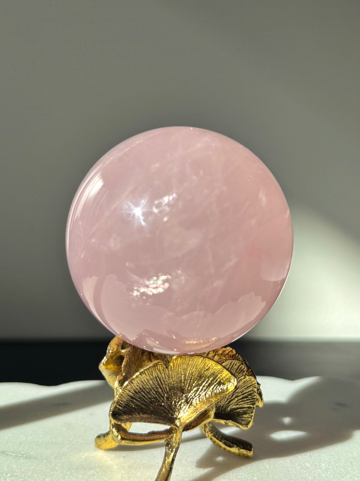 Star Rose Quartz Sphere