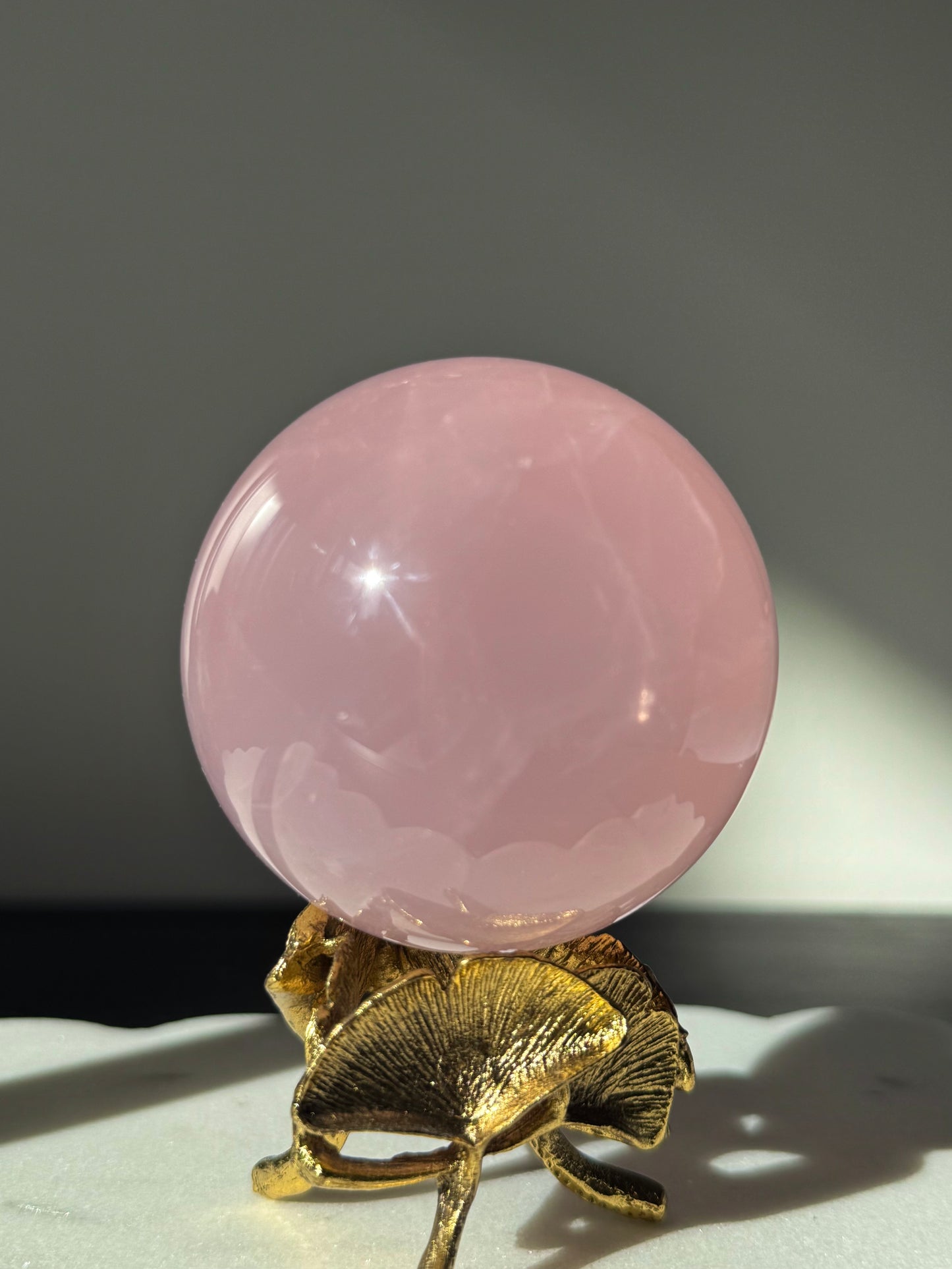 Star Rose Quartz Sphere