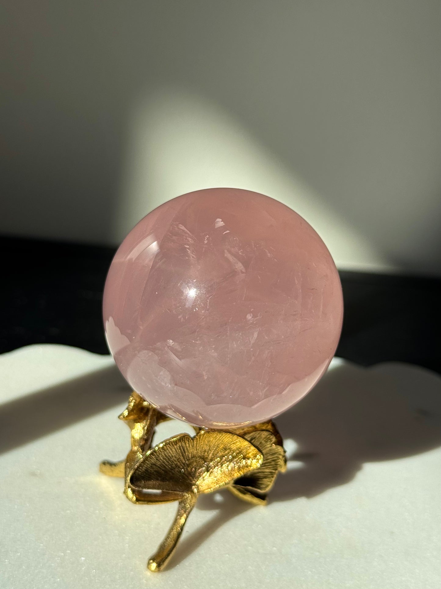 Star Rainbow Rose QUartz Sphere