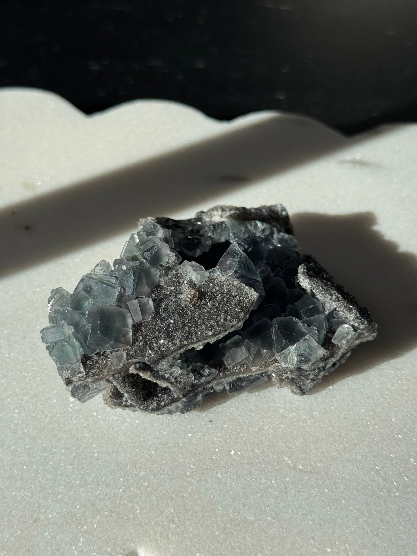 Druzy Green Fluorite Specimen