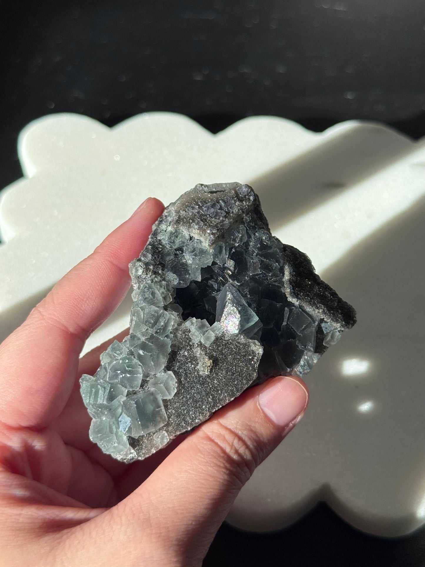 Druzy Green Fluorite Specimen