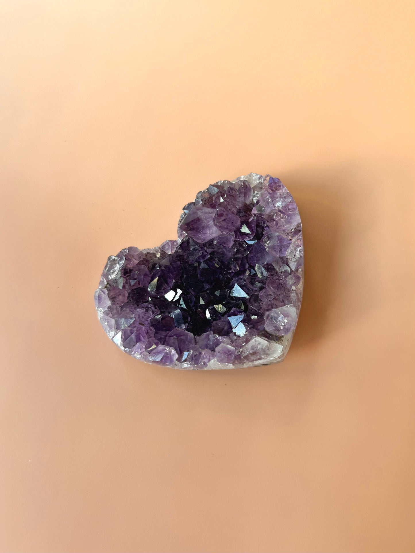 Amethyst Heart Cluster
