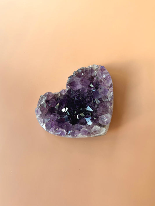 Amethyst Heart Cluster