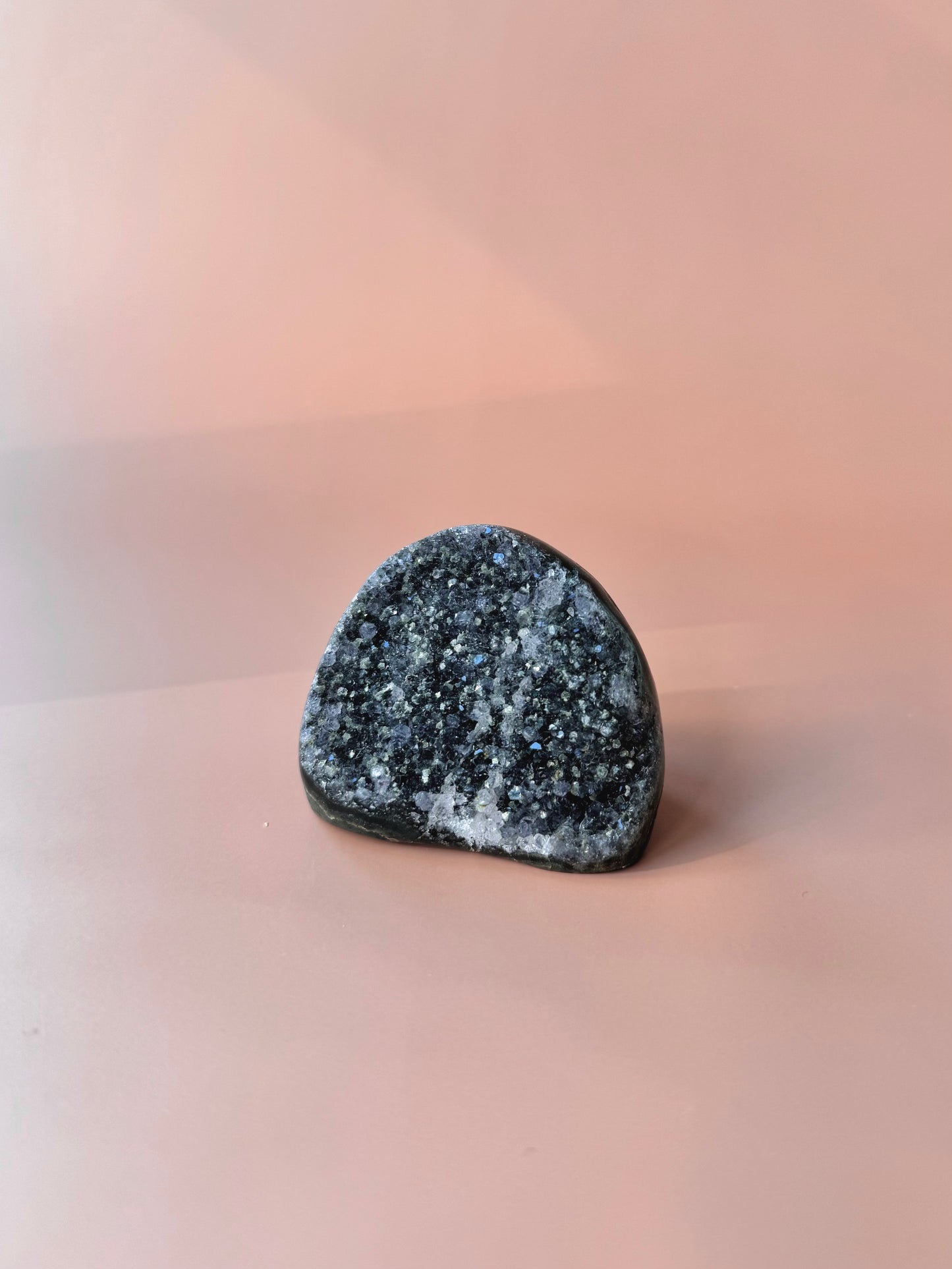 Dark Purple Druzy Rainbow Amethyst