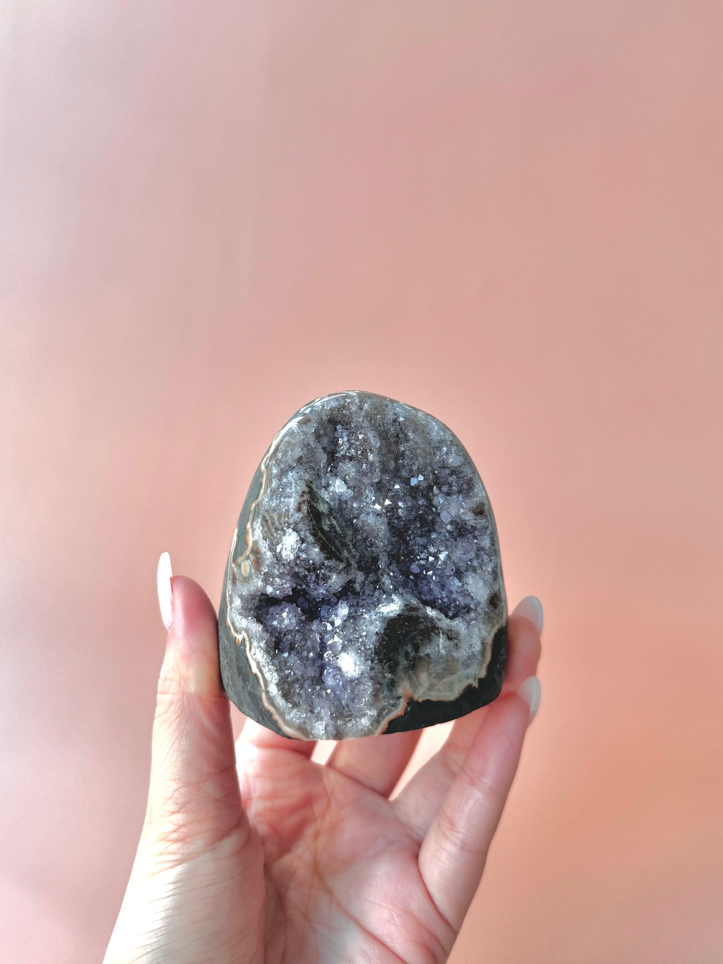 Light Purple Druzy Rainbow Amethyst
