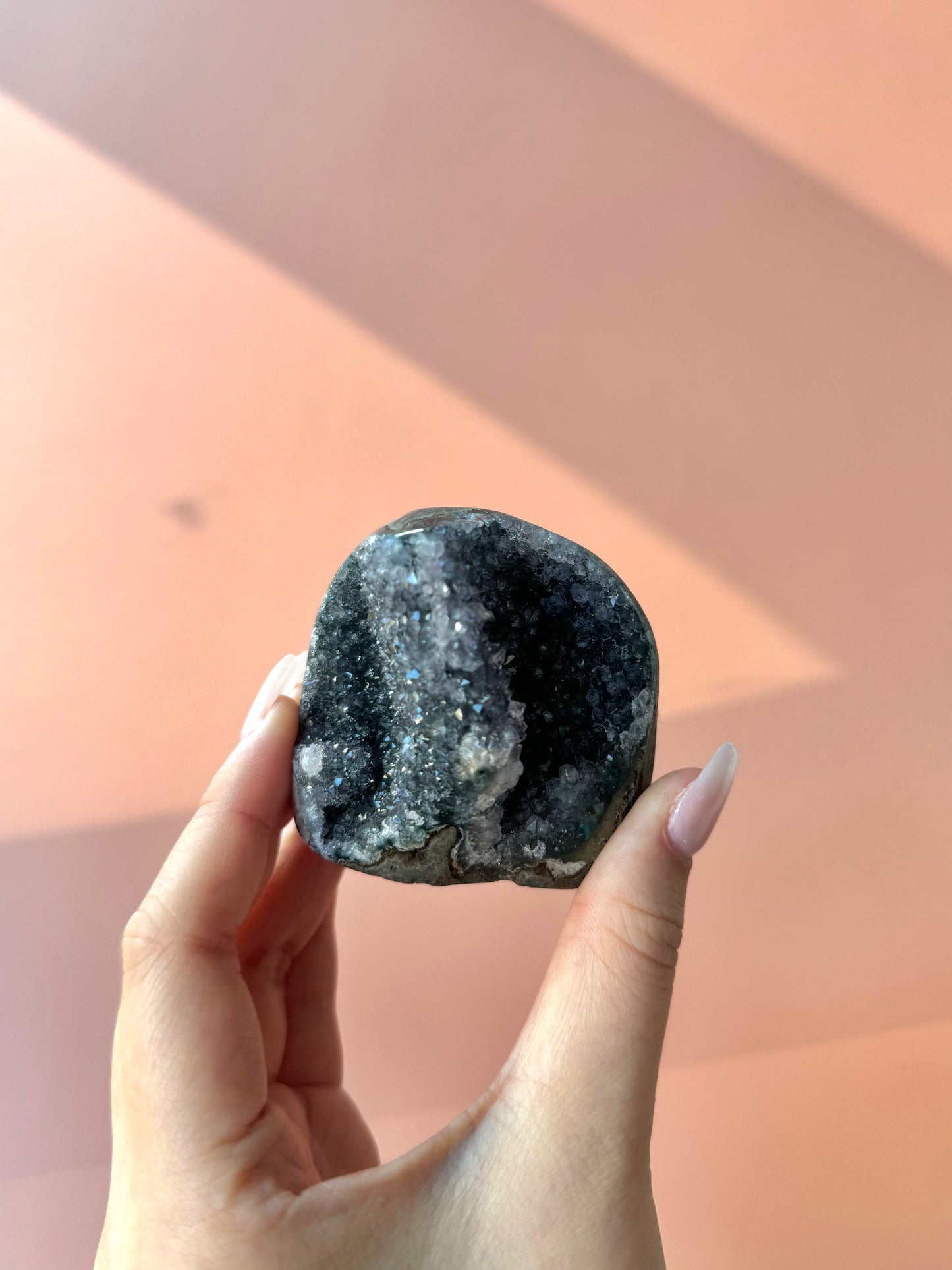 Deep Purple Druzy Rainbow Amethyst