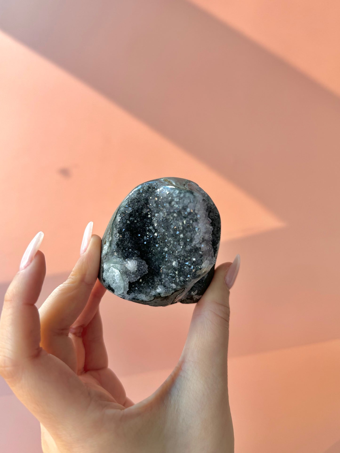 Deep Purple Druzy Rainbow Amethyst