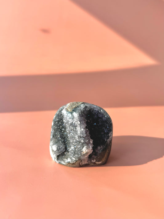 Deep Purple Druzy Rainbow Amethyst