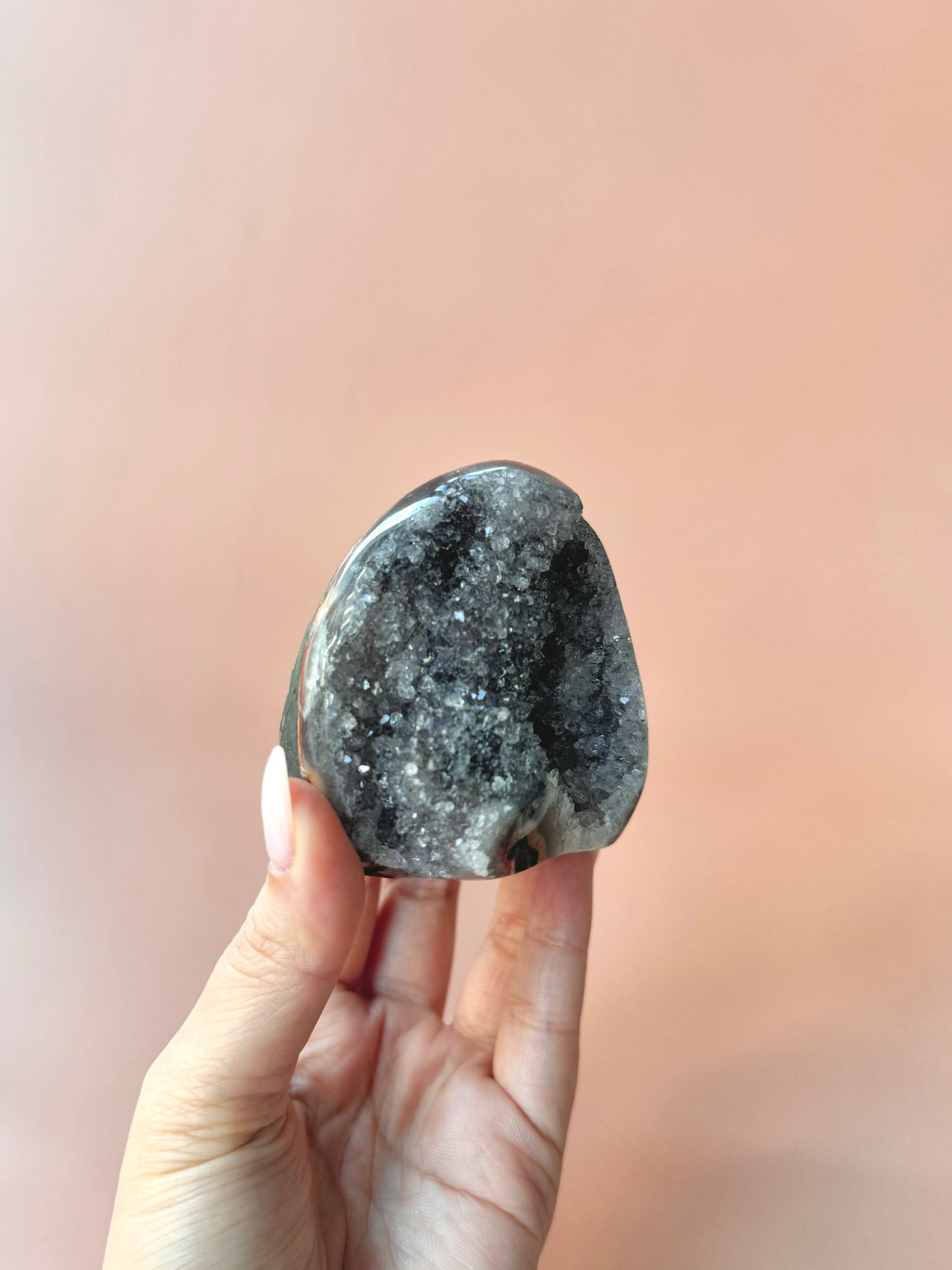 Grayish Purple Rainbow Amethyst