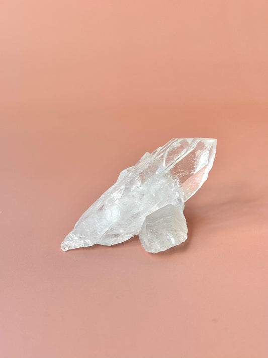 Double Clear Quartz Points