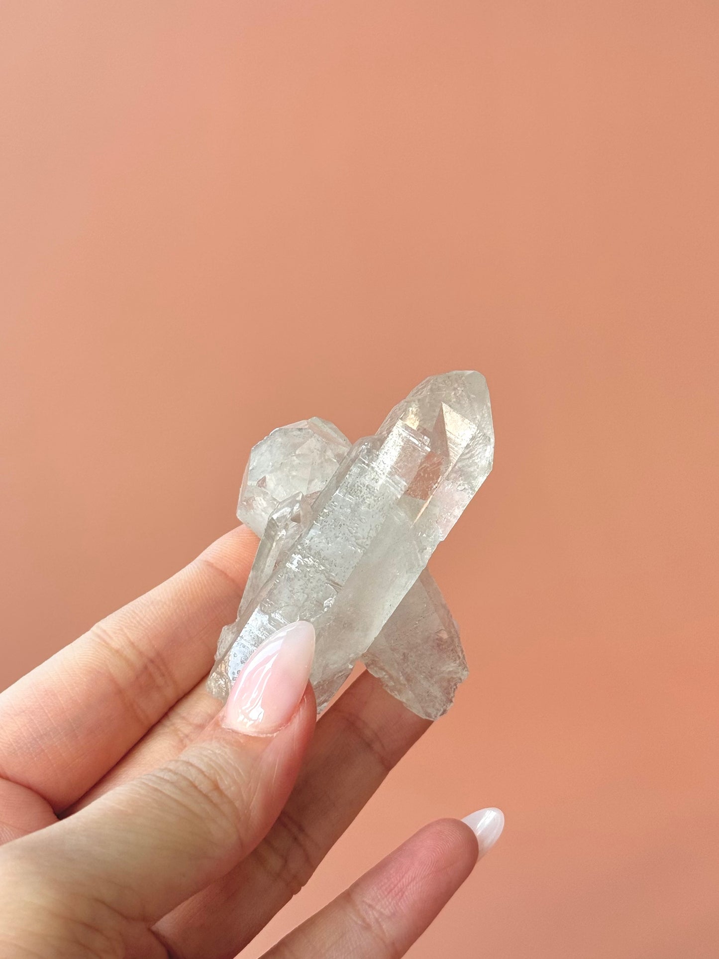 Double Clear Quartz Points