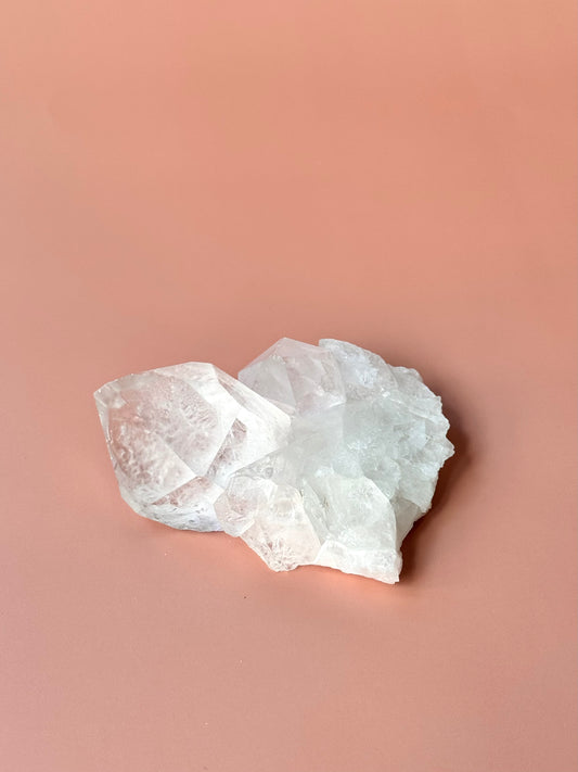 Flat-laying Clear Quartz Cluster