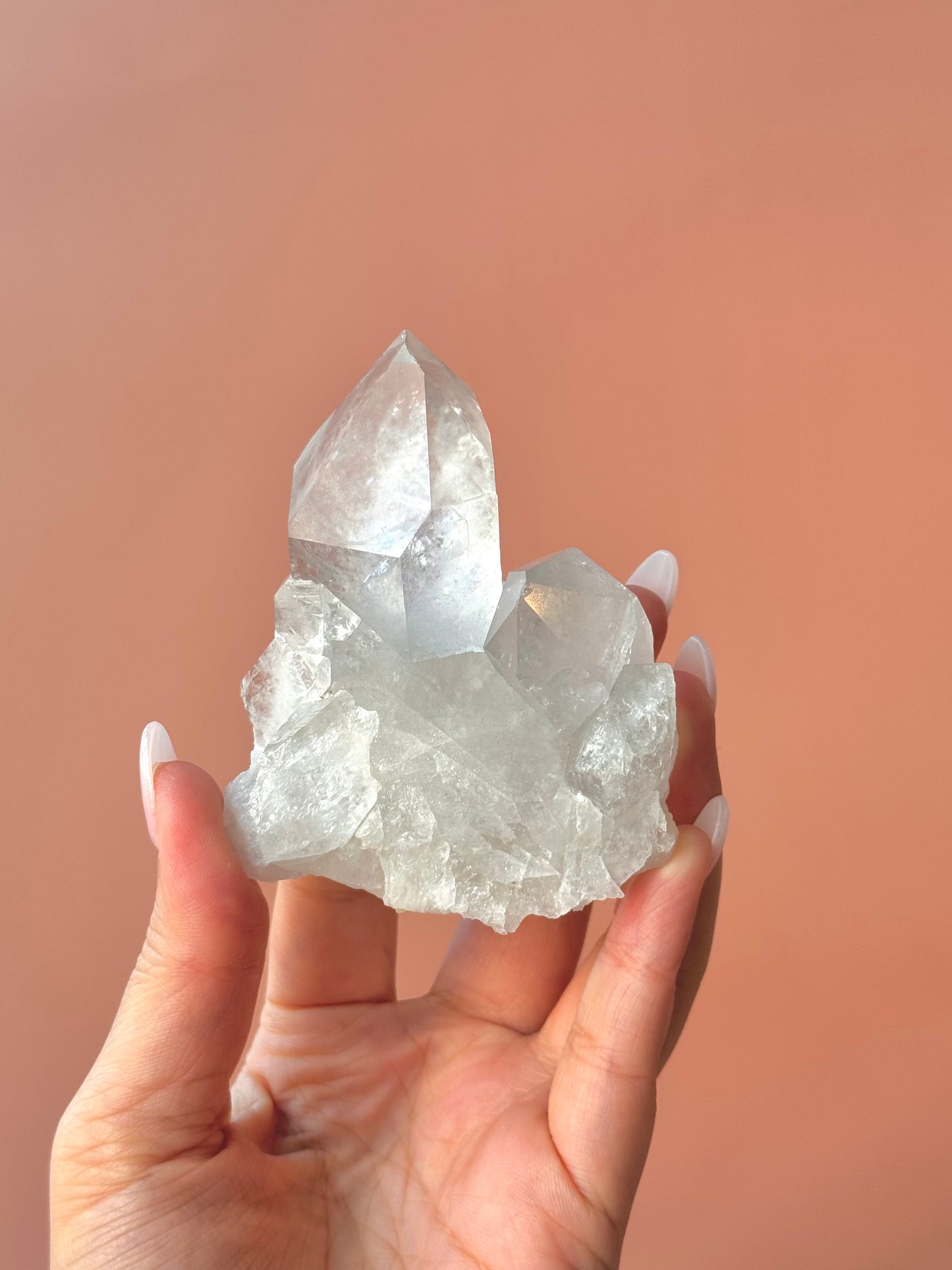Flat-laying Clear Quartz Cluster