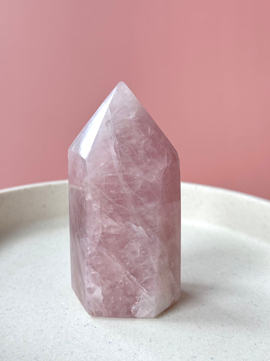 Purple Rose Quartz Point