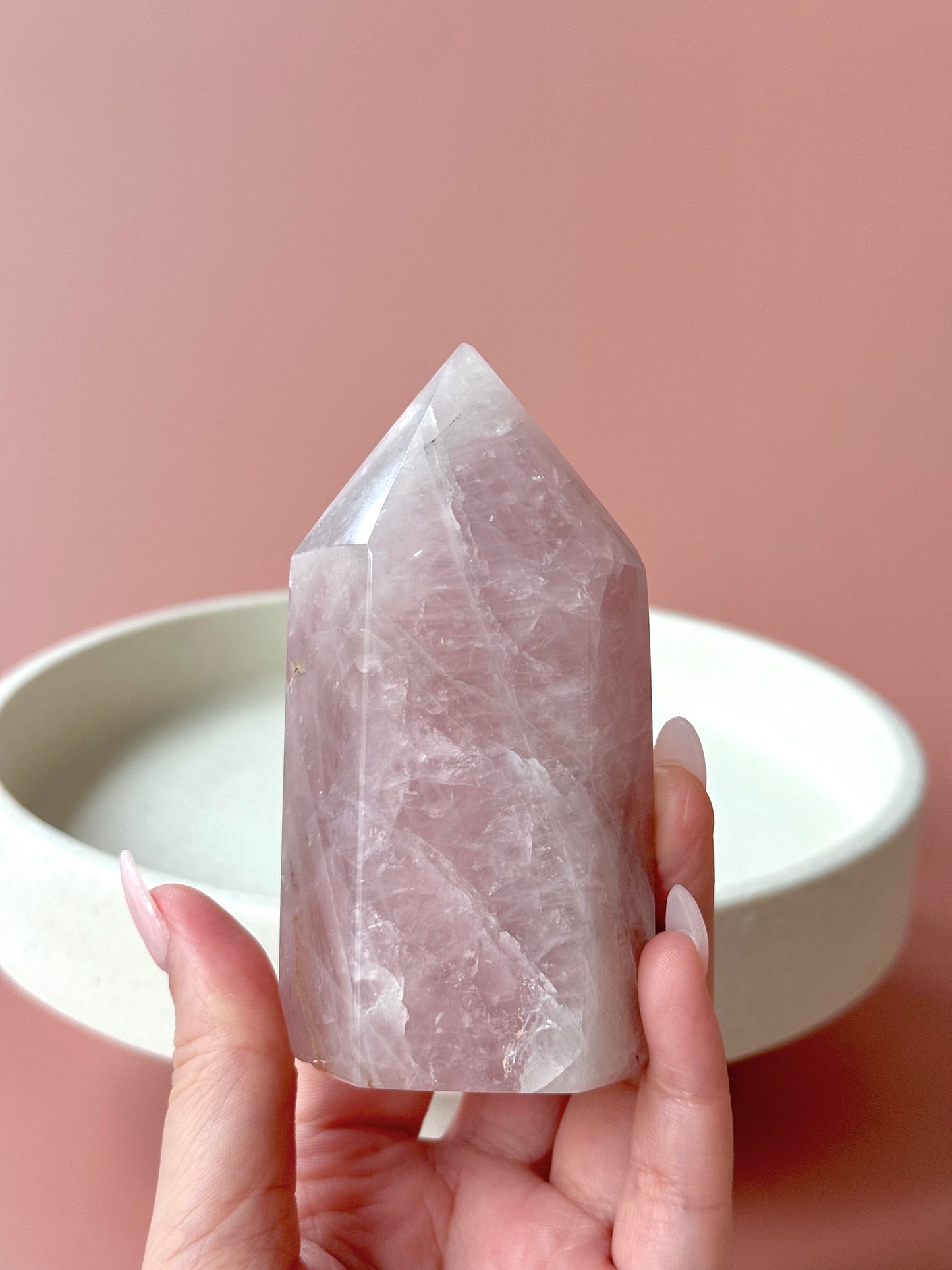 Purple Rose Quartz Point