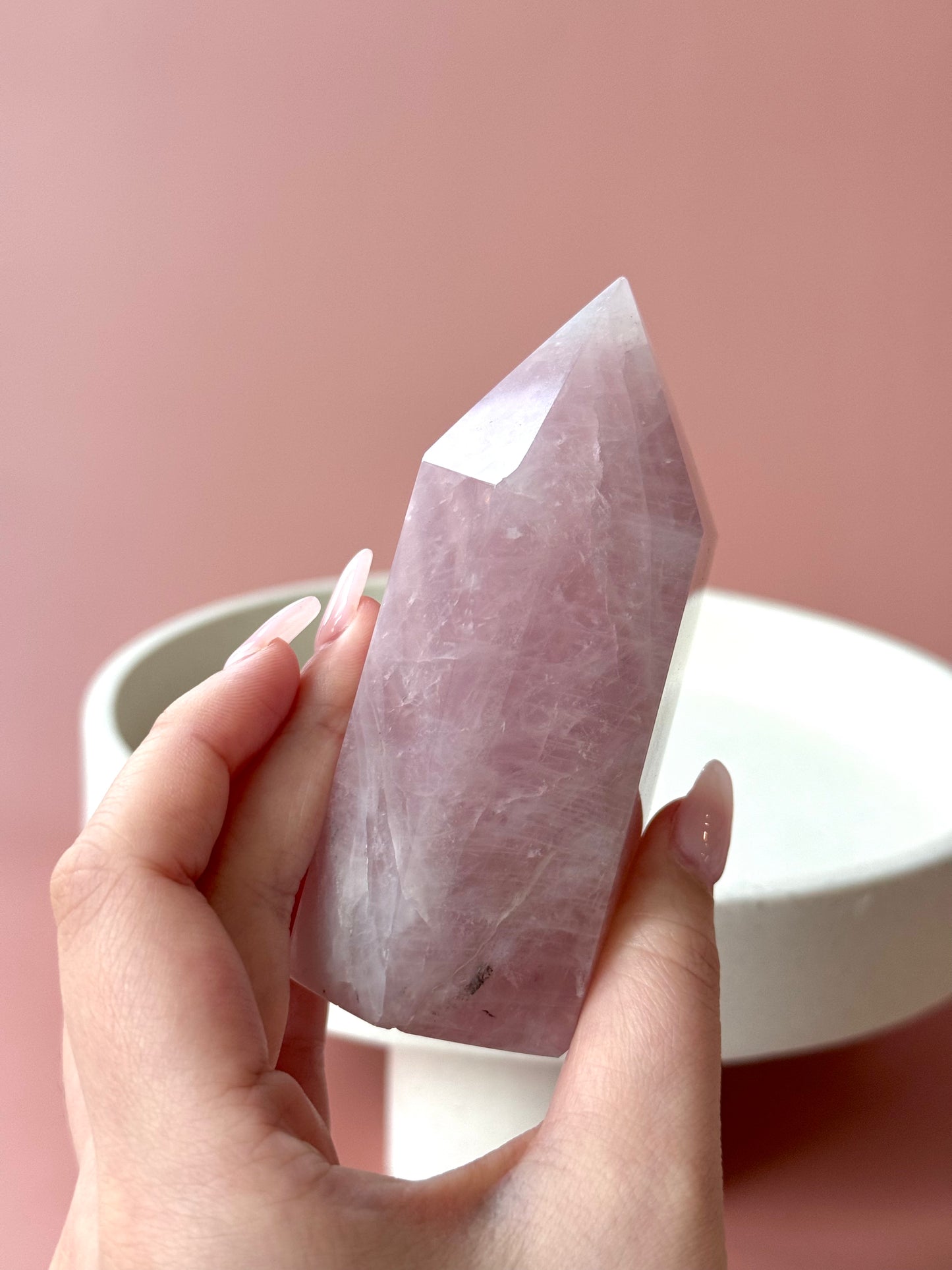 Purple Rose Quartz Point