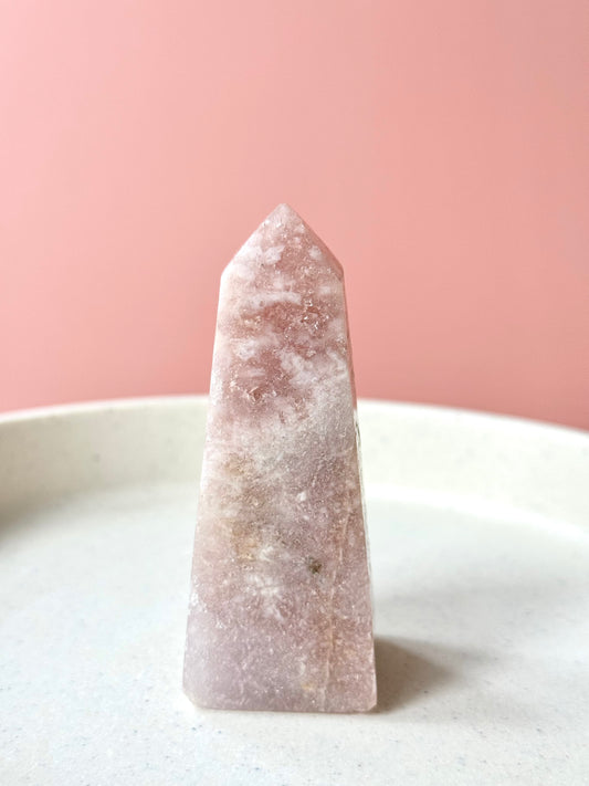 Sparkly Pink Amethyst Obelisk