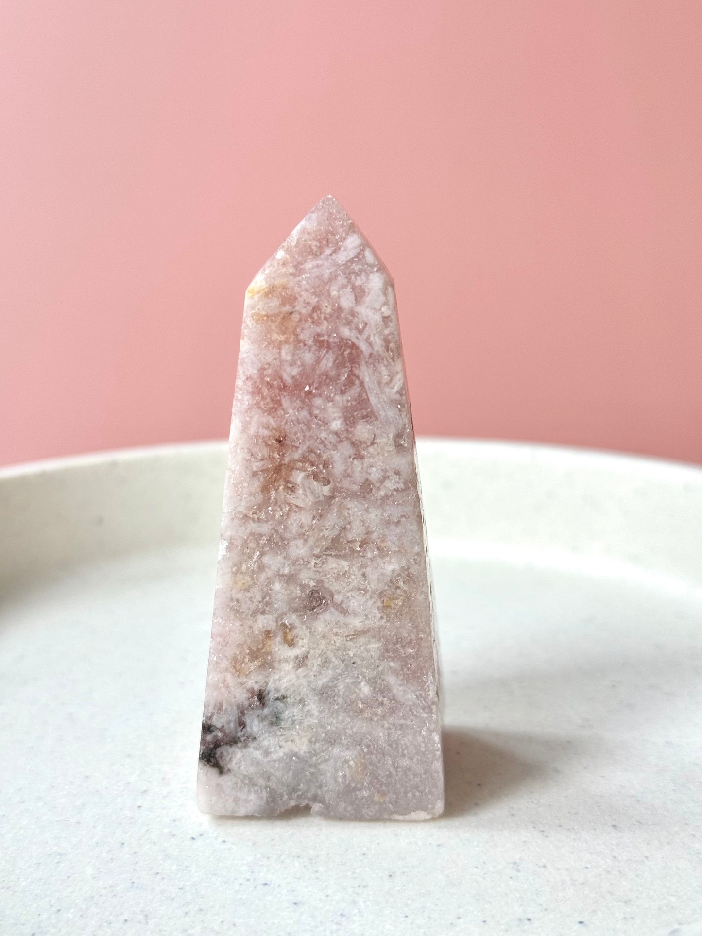 Sparkly Pink Amethyst Obelisk