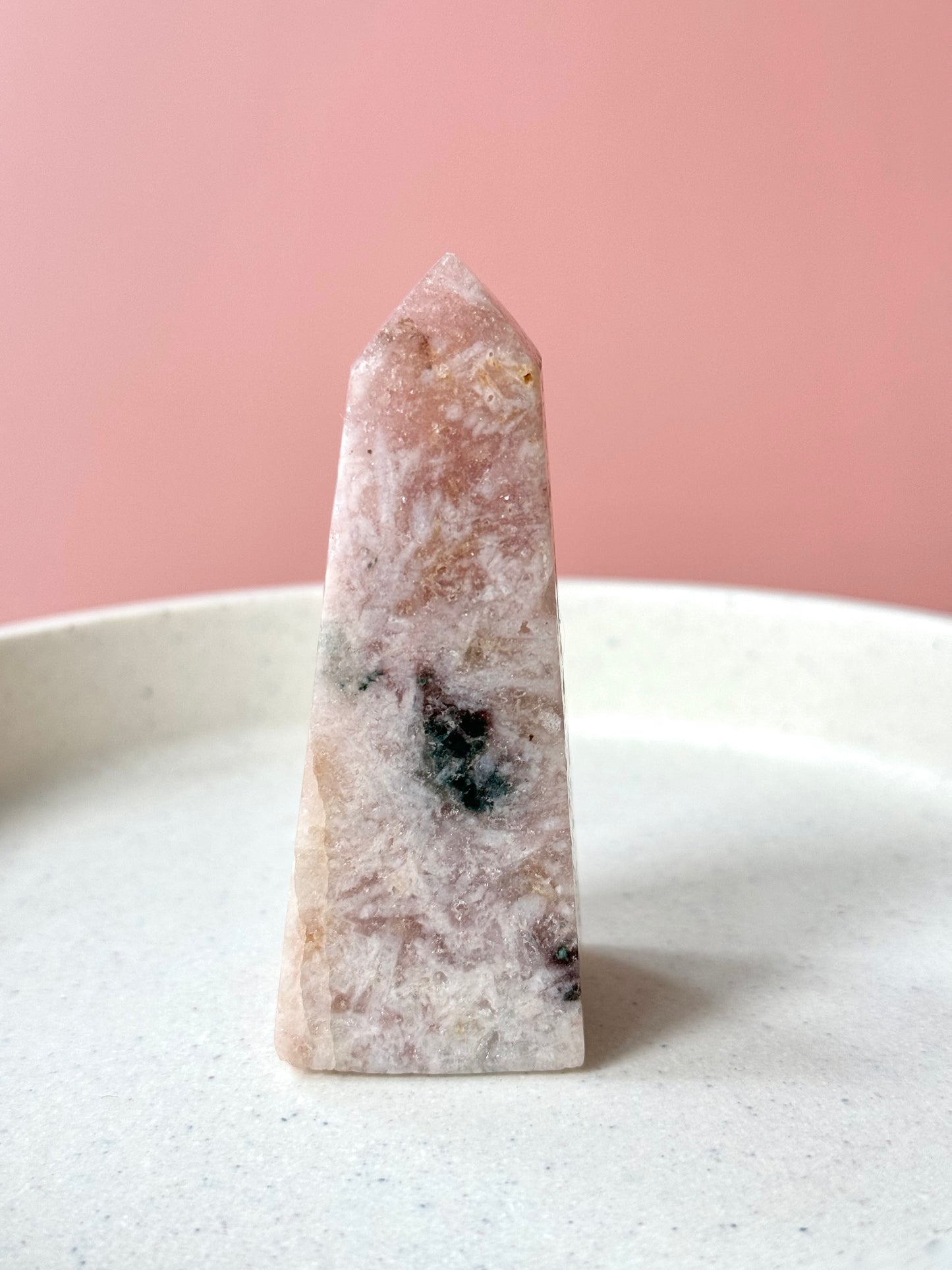 Sparkly Pink Amethyst Obelisk