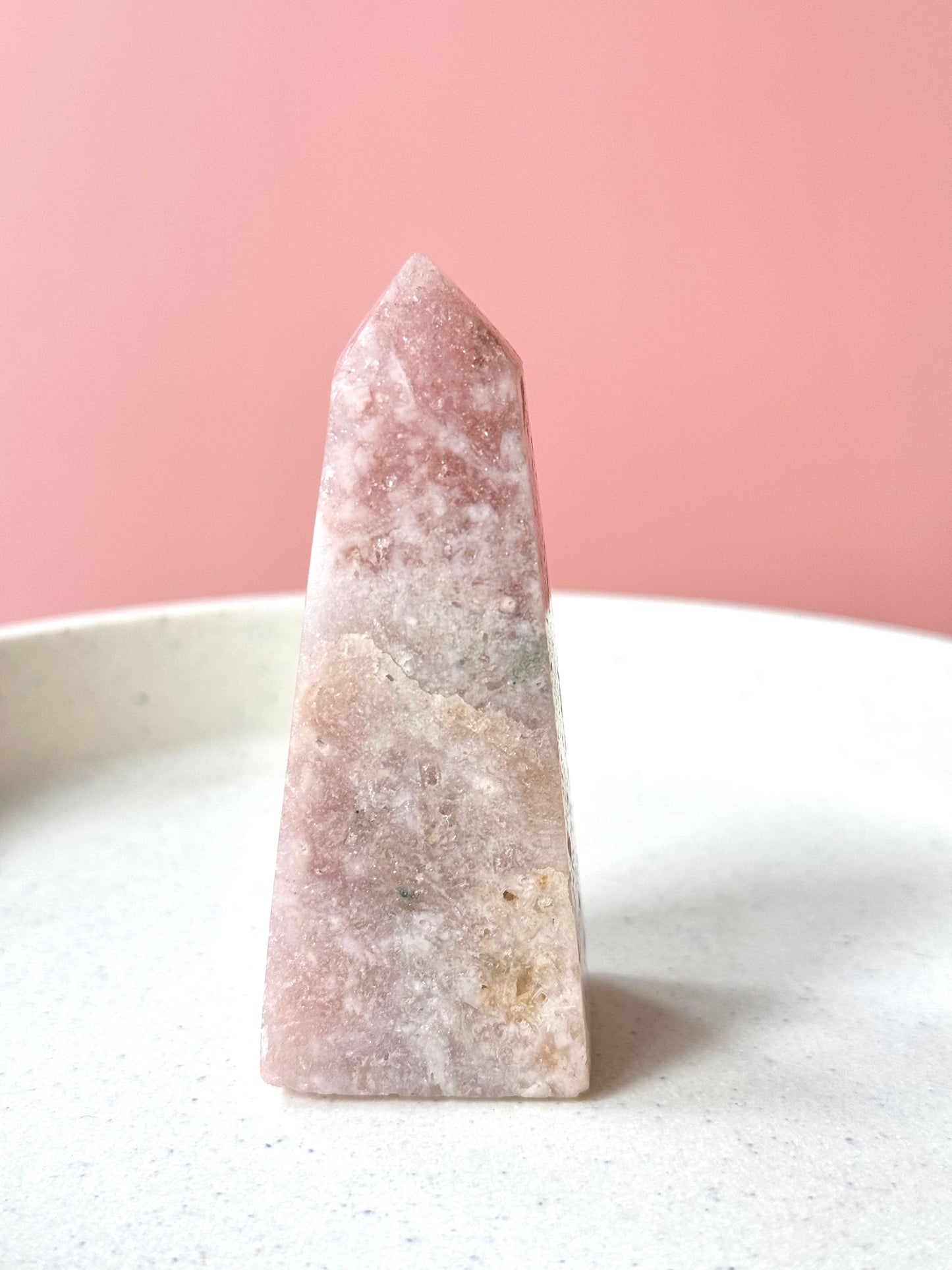 Sparkly Pink Amethyst Obelisk