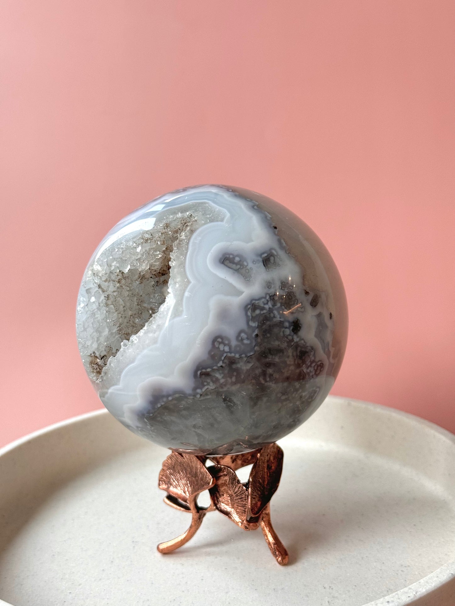 Druzy Agate Sphere