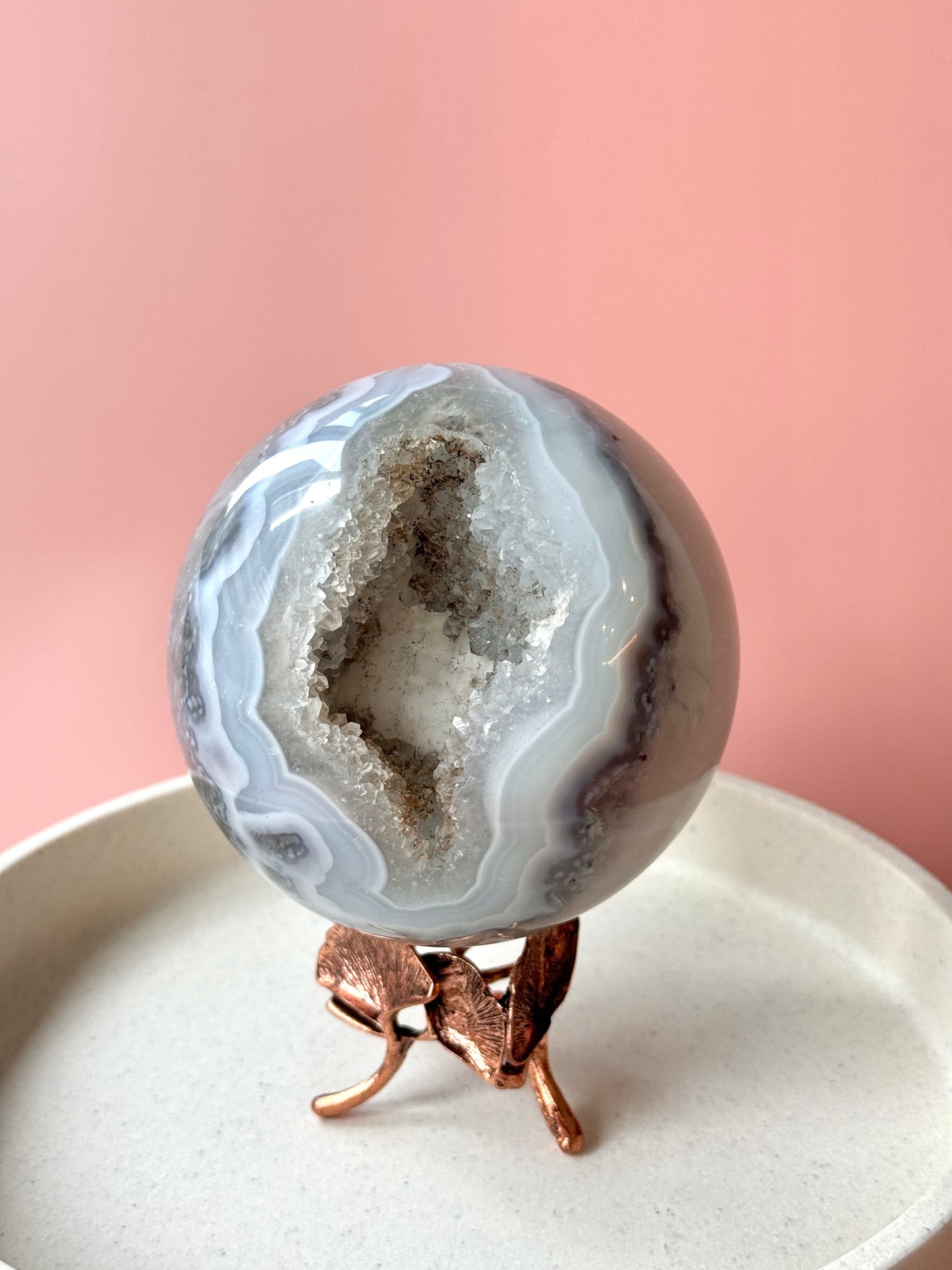 Druzy Agate Sphere