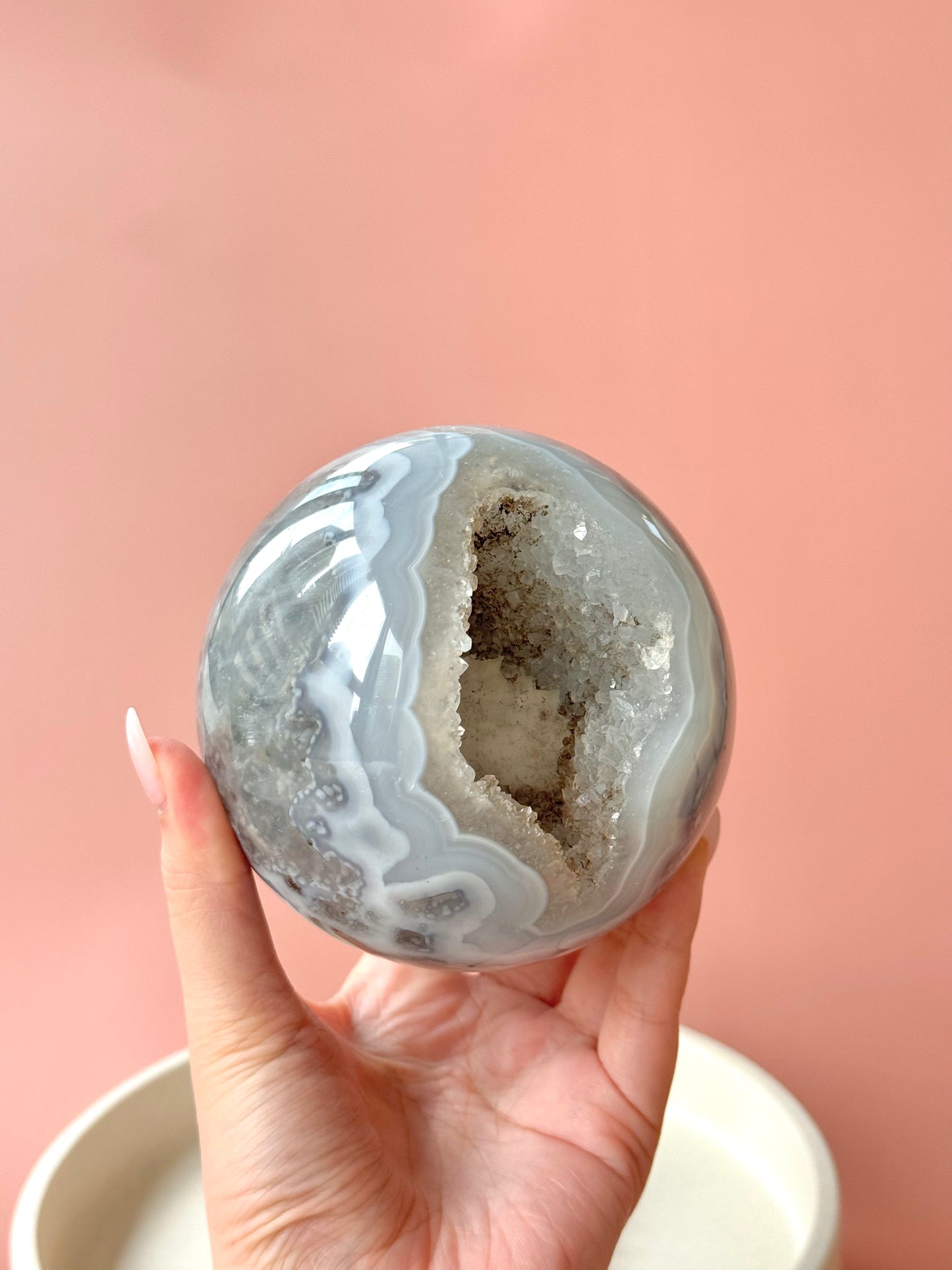 Druzy Agate Sphere