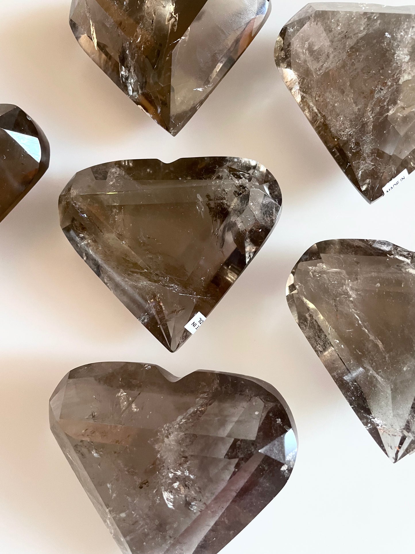 Smokey Quartz Faceted Heart